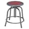 National Public Seating Adj. Stool, Wine Seat, Gry Frame, 18" H 6818-02 - alternate 1
